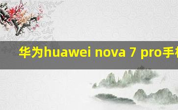 华为huawei nova 7 pro手机壳